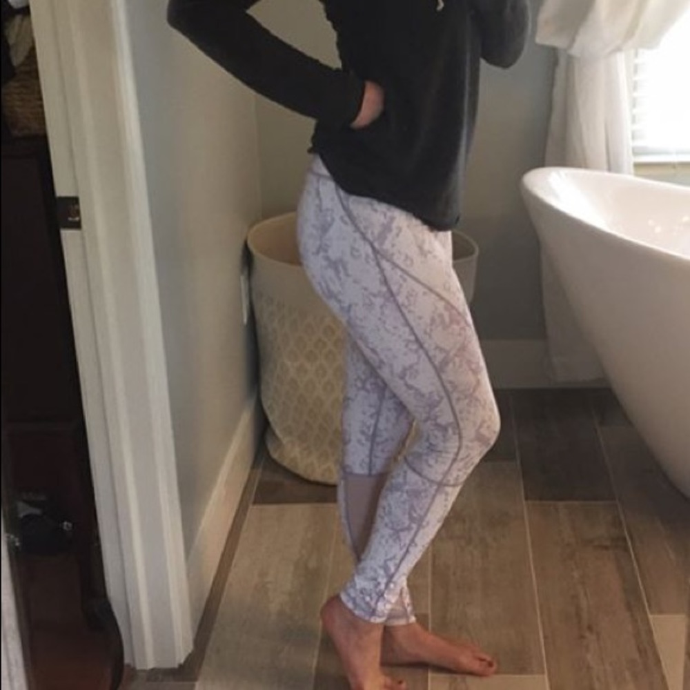 Yoga white and purple marble Activewear APANA